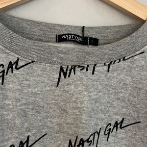 Nasty gal gray sweatshirt
